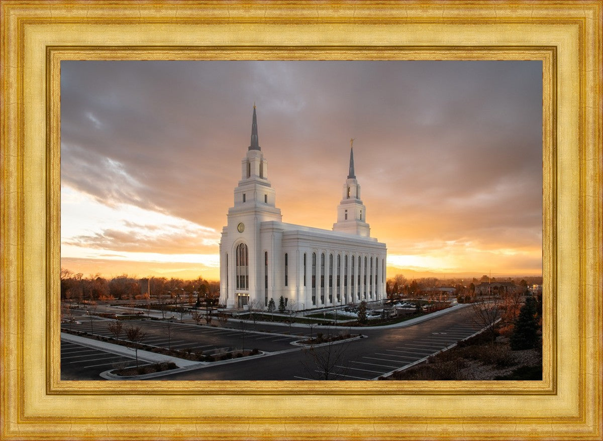 Layton Utah Golden Glow Sunset