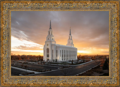 Layton Utah Golden Glow Sunset