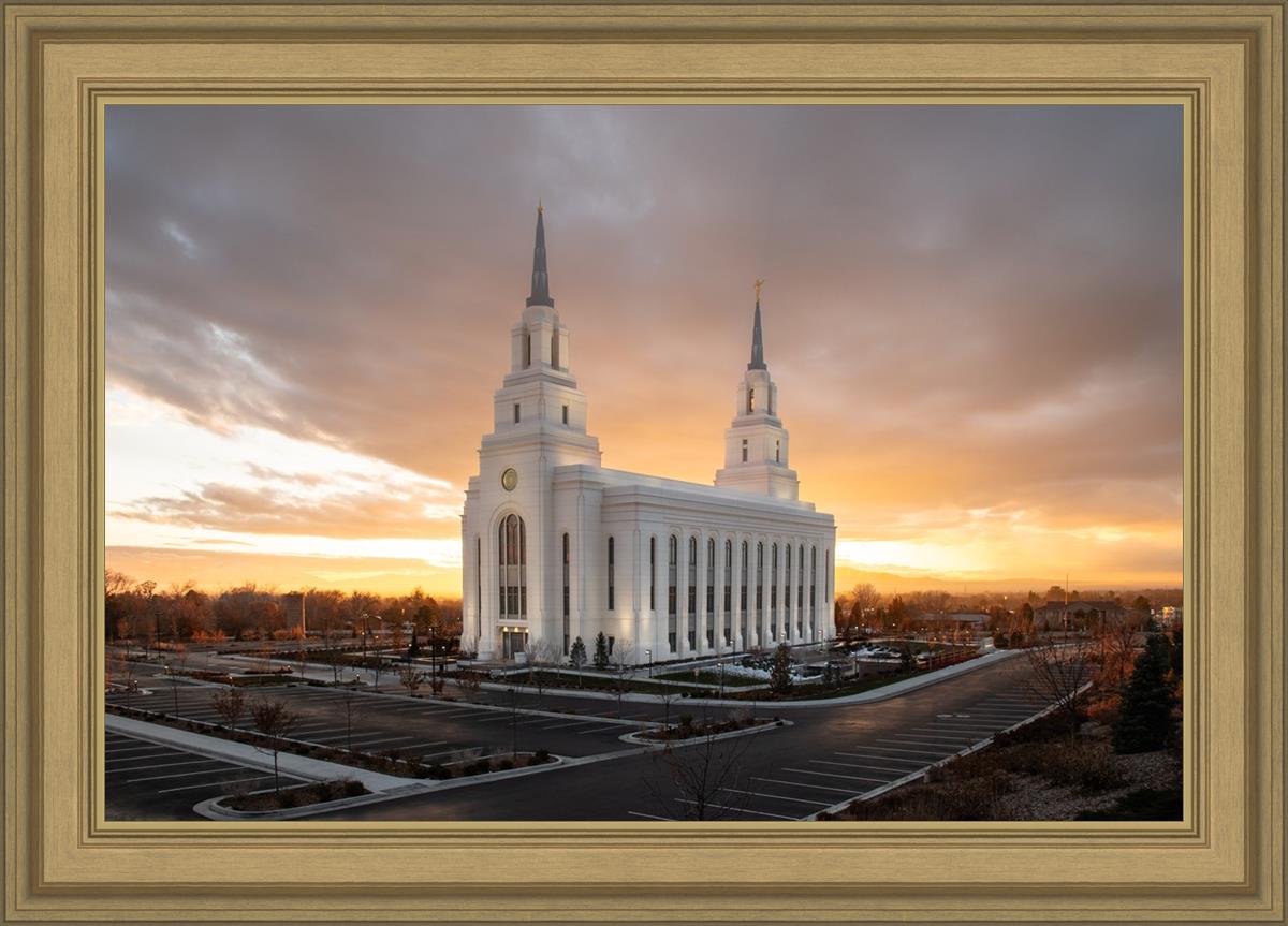 Layton Utah Golden Glow Sunset