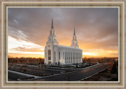 Layton Utah Golden Glow Sunset
