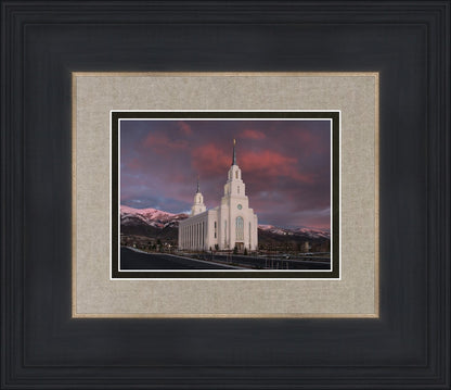 Layton Utah Pink Winter Sunset