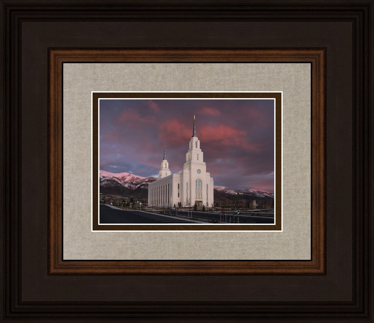 Layton Utah Pink Winter Sunset