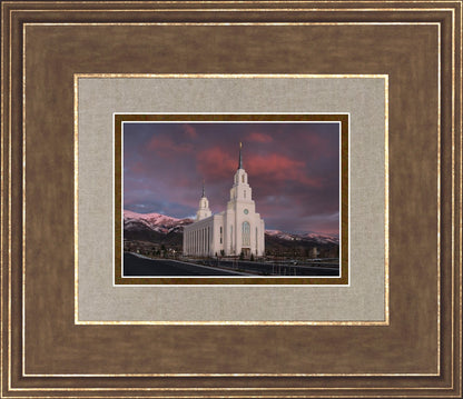 Layton Utah Pink Winter Sunset