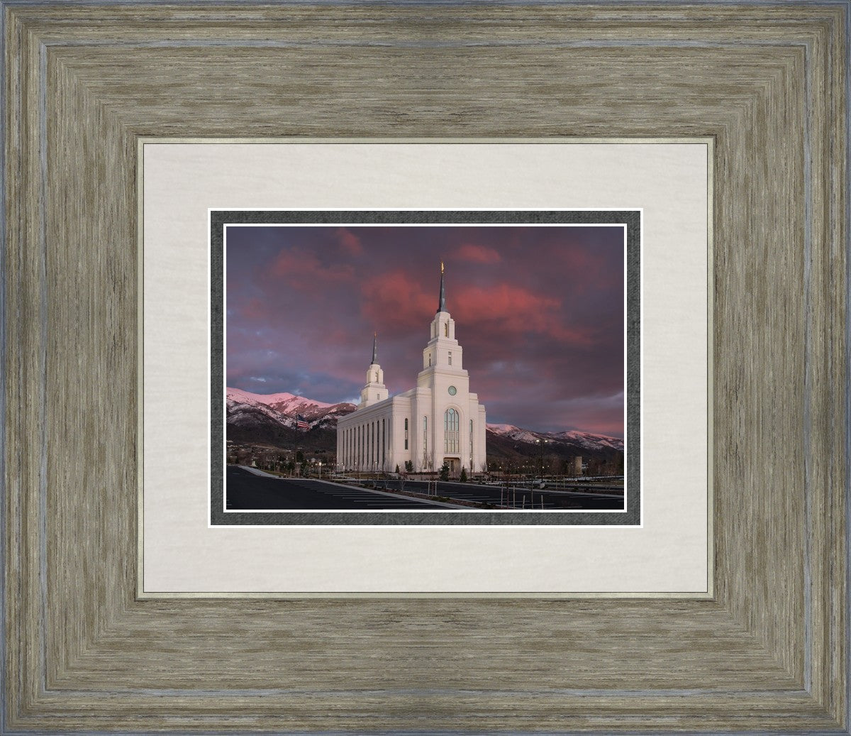 Layton Utah Pink Winter Sunset