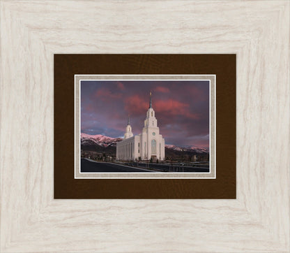 Layton Utah Pink Winter Sunset