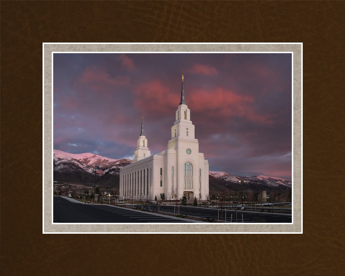 Layton Utah Pink Winter Sunset