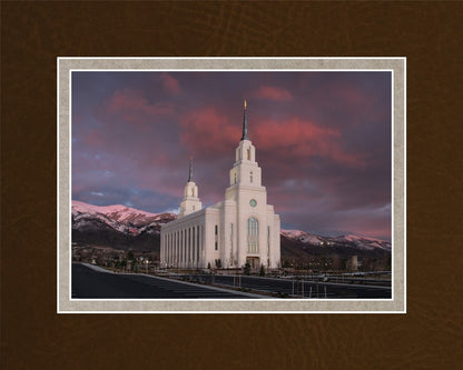 Layton Utah Pink Winter Sunset