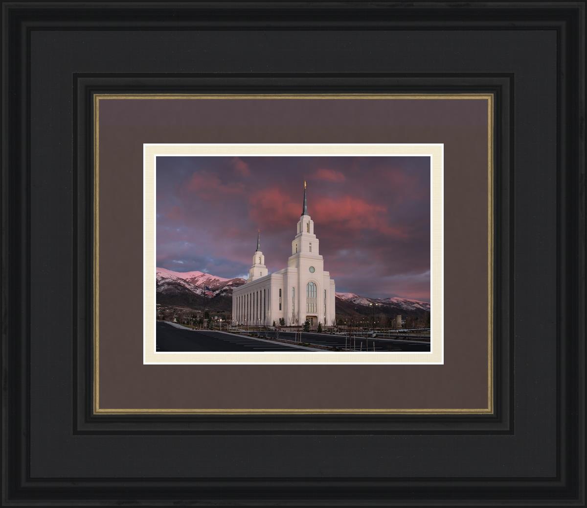 Layton Utah Pink Winter Sunset