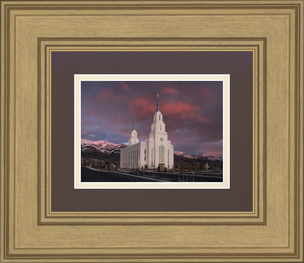 Layton Utah Pink Winter Sunset