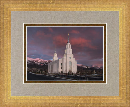 Layton Utah Pink Winter Sunset