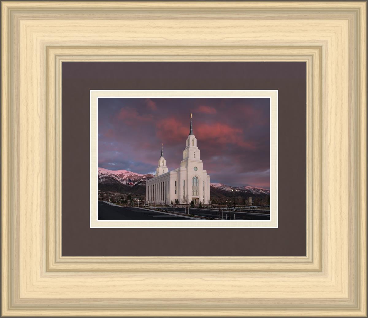 Layton Utah Pink Winter Sunset