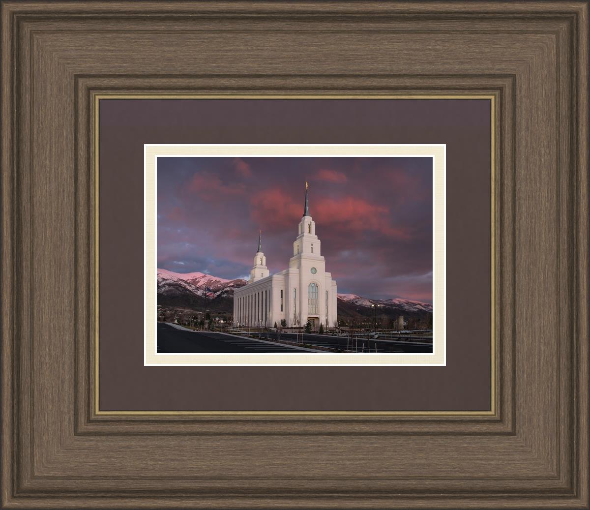Layton Utah Pink Winter Sunset