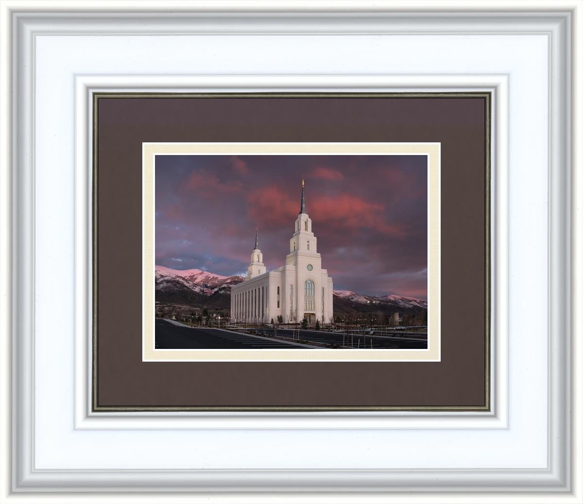 Layton Utah Pink Winter Sunset