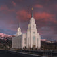 Layton Utah Pink Winter Sunset