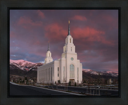 Layton Utah Pink Winter Sunset