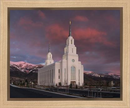 Layton Utah Pink Winter Sunset