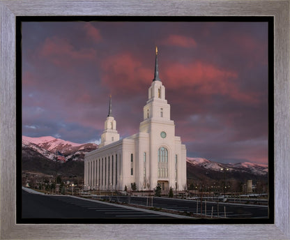 Layton Utah Pink Winter Sunset