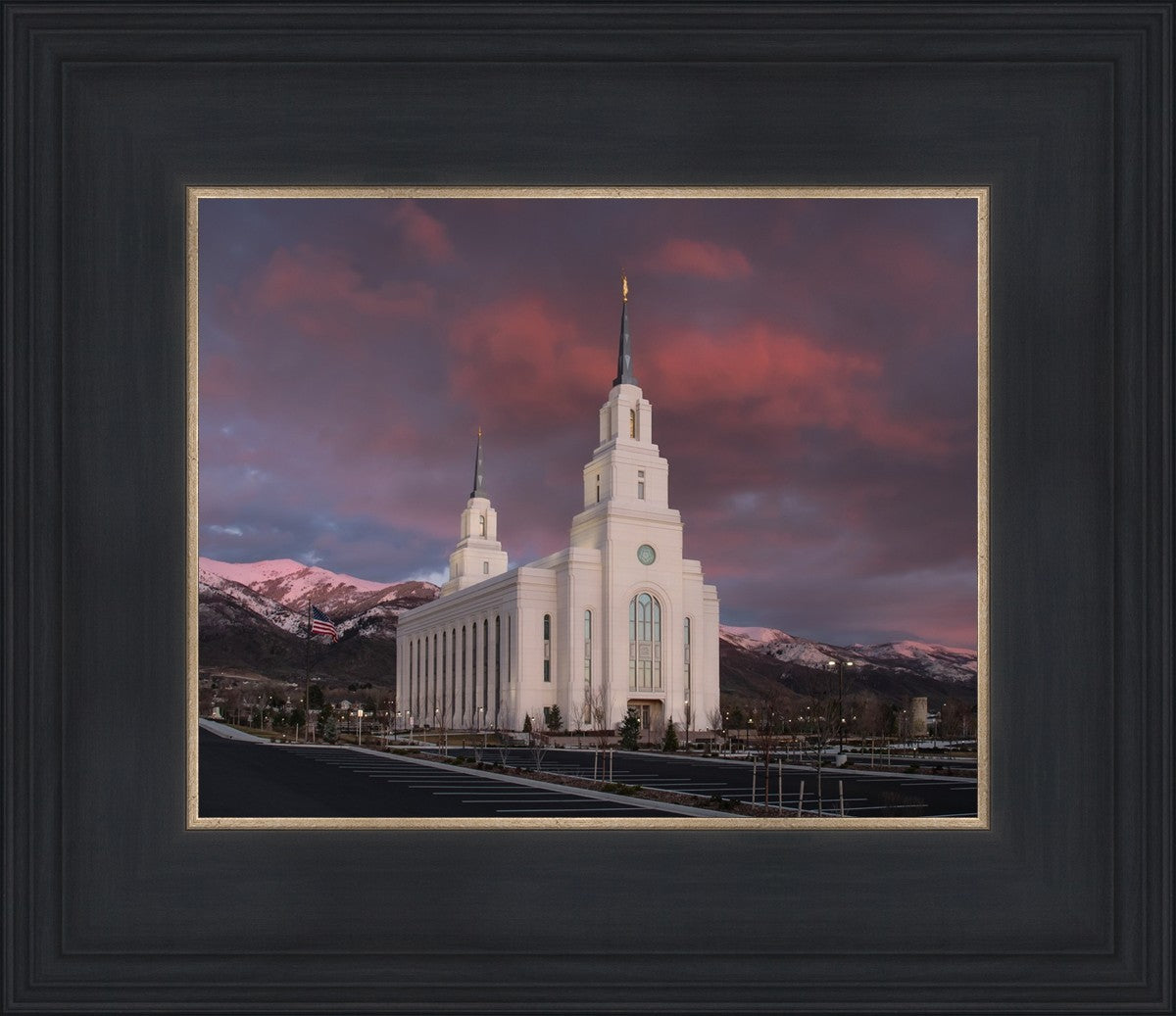 Layton Utah Pink Winter Sunset