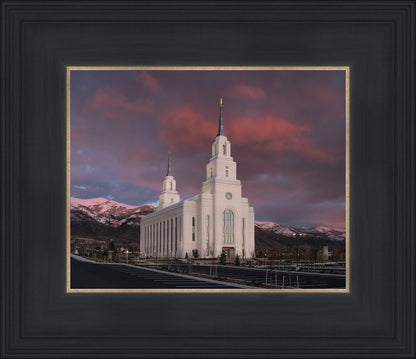 Layton Utah Pink Winter Sunset