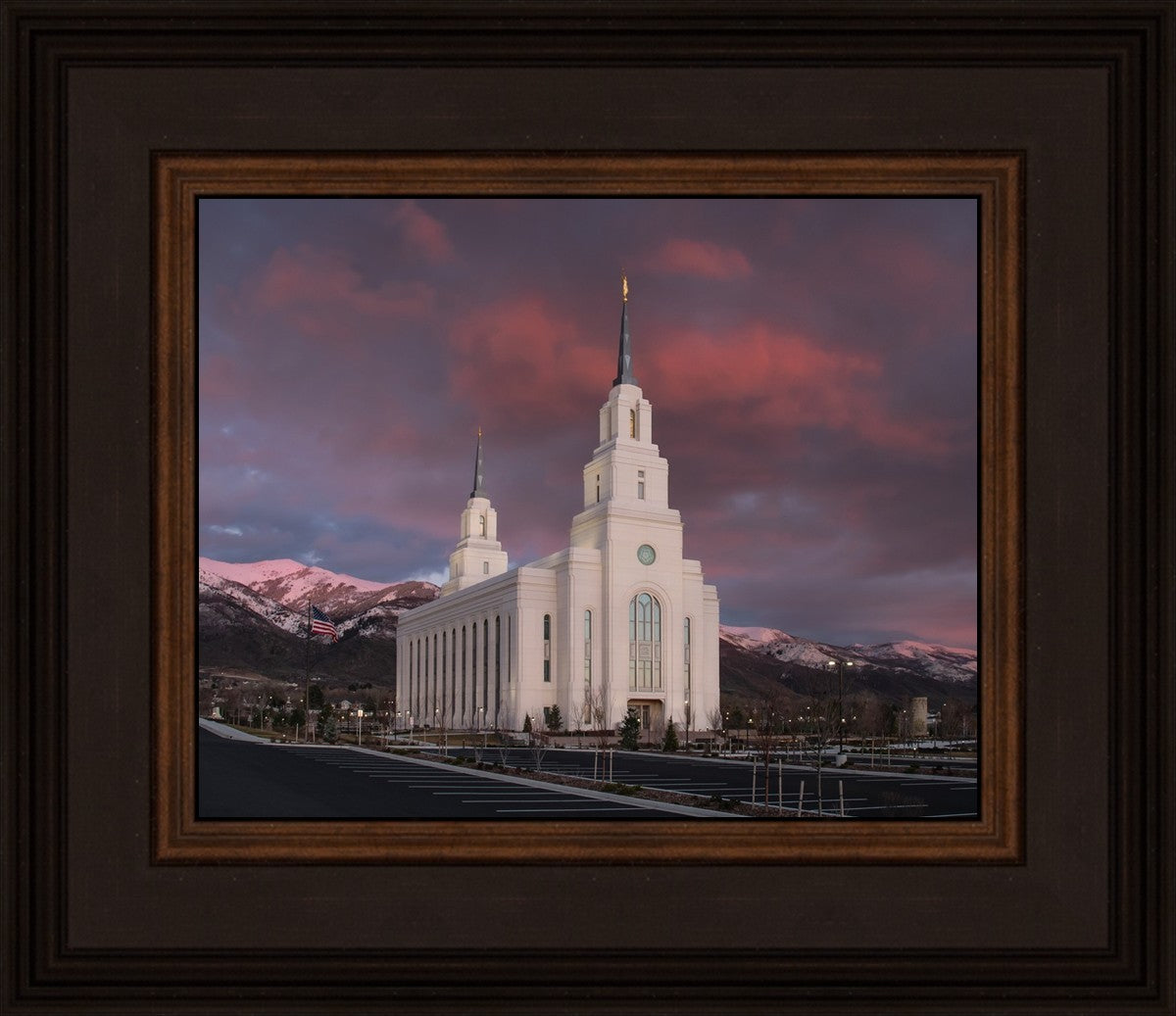 Layton Utah Pink Winter Sunset