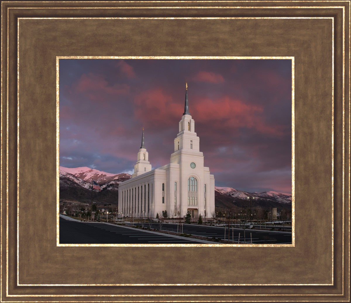 Layton Utah Pink Winter Sunset