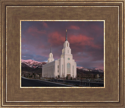 Layton Utah Pink Winter Sunset