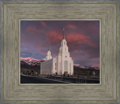 Layton Utah Pink Winter Sunset