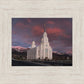 Layton Utah Pink Winter Sunset