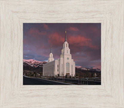 Layton Utah Pink Winter Sunset