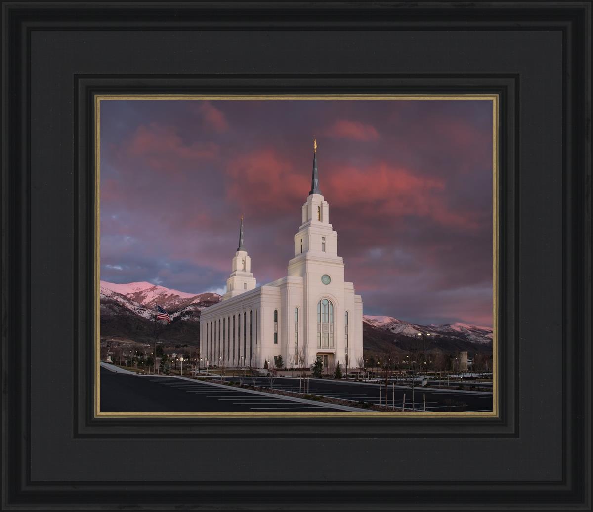 Layton Utah Pink Winter Sunset