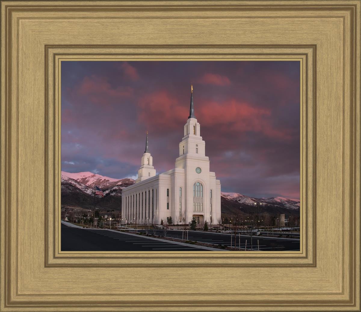 Layton Utah Pink Winter Sunset