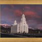 Layton Utah Pink Winter Sunset