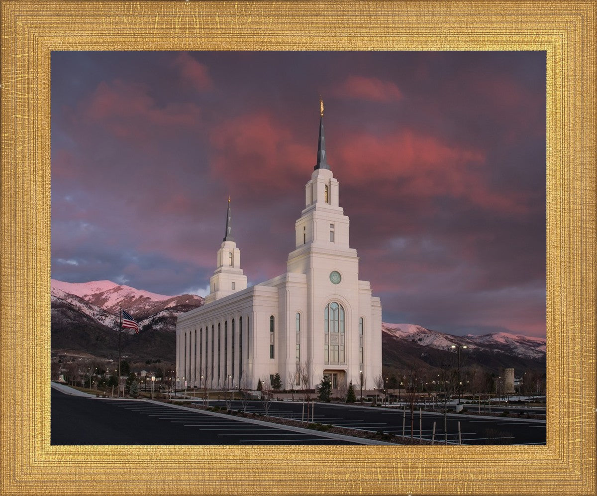 Layton Utah Pink Winter Sunset