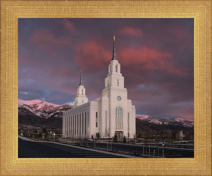 Layton Utah Pink Winter Sunset