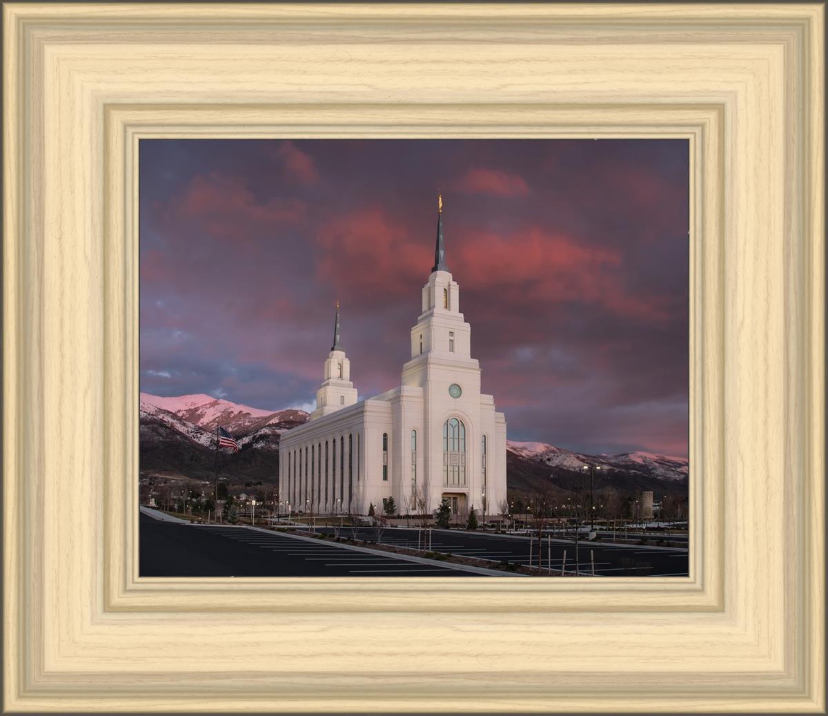 Layton Utah Pink Winter Sunset
