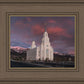 Layton Utah Pink Winter Sunset