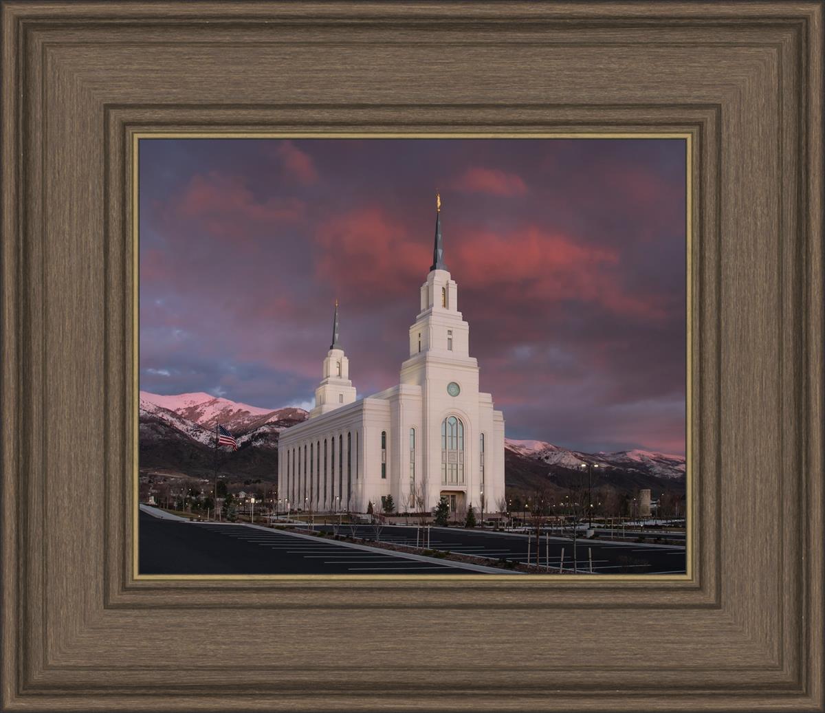 Layton Utah Pink Winter Sunset