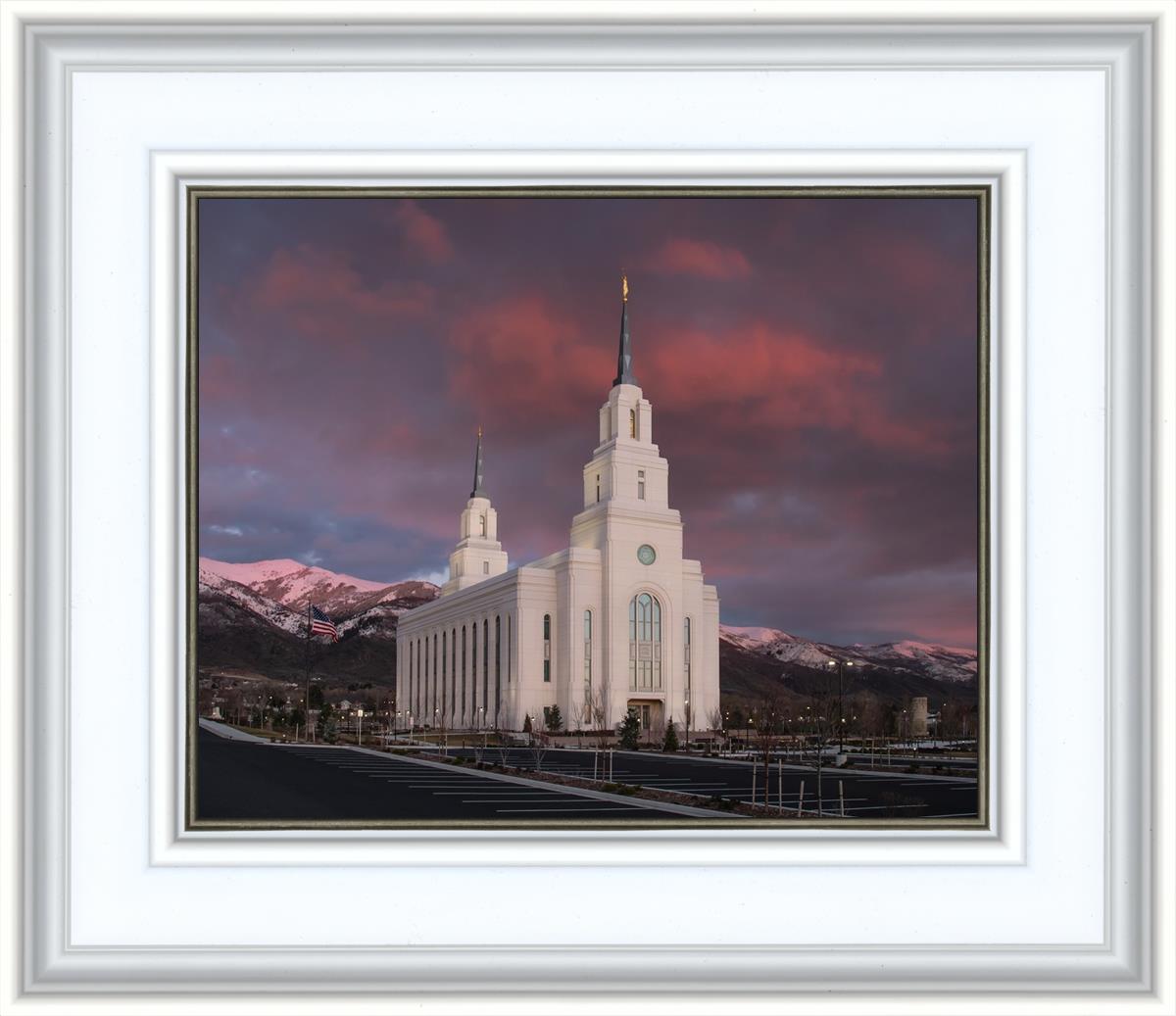 Layton Utah Pink Winter Sunset