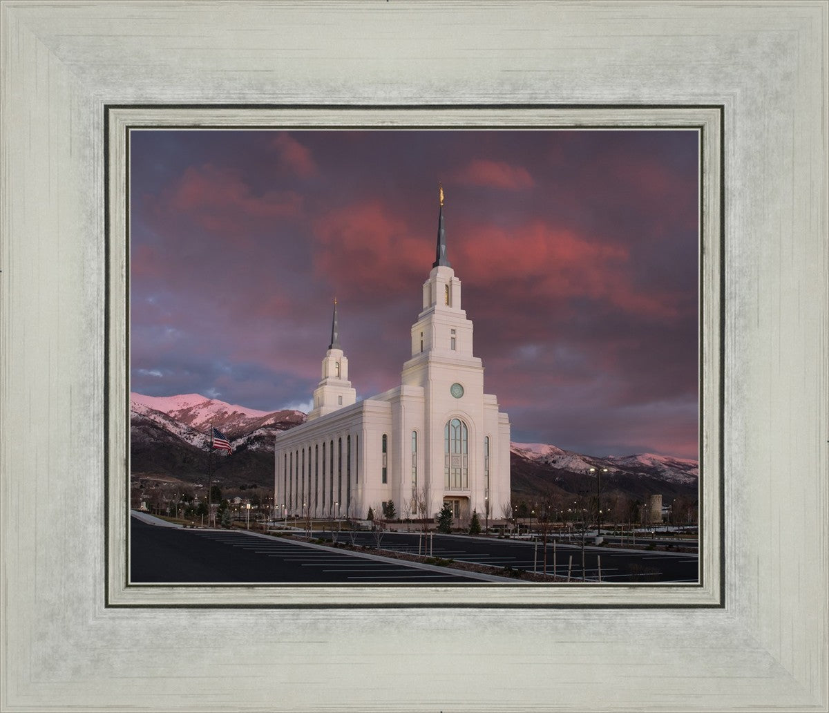 Layton Utah Pink Winter Sunset