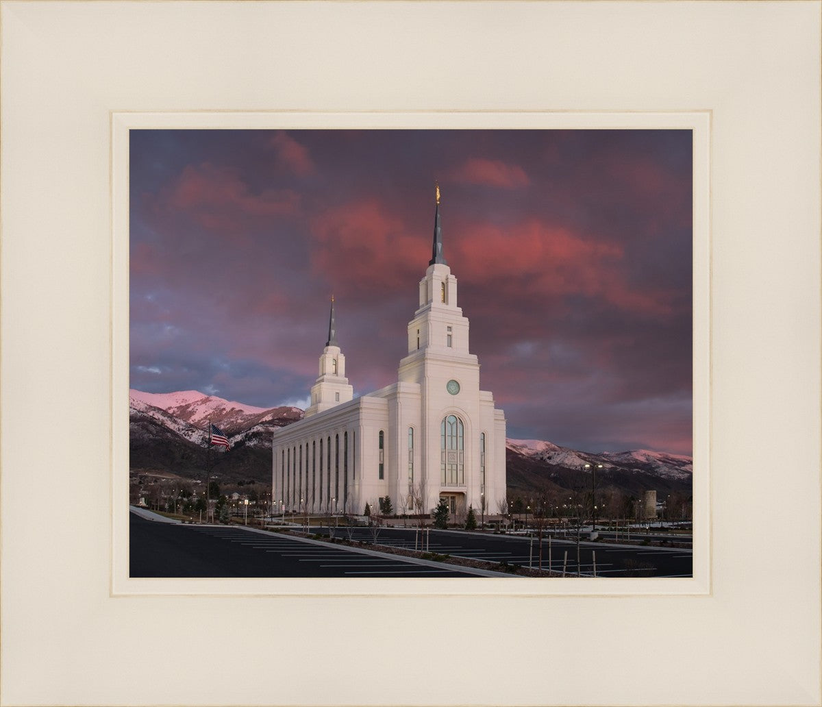 Layton Utah Pink Winter Sunset