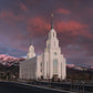 Layton Utah Pink Winter Sunset