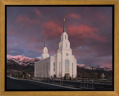 Layton Utah Pink Winter Sunset