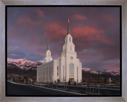 Layton Utah Pink Winter Sunset