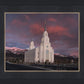 Layton Utah Pink Winter Sunset