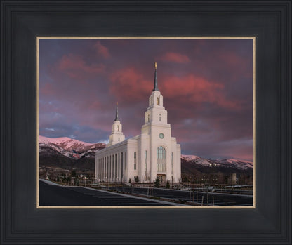 Layton Utah Pink Winter Sunset