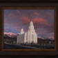Layton Utah Pink Winter Sunset