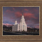 Layton Utah Pink Winter Sunset