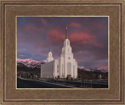 Layton Utah Pink Winter Sunset