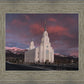 Layton Utah Pink Winter Sunset