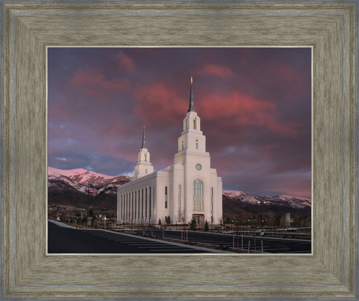 Layton Utah Pink Winter Sunset